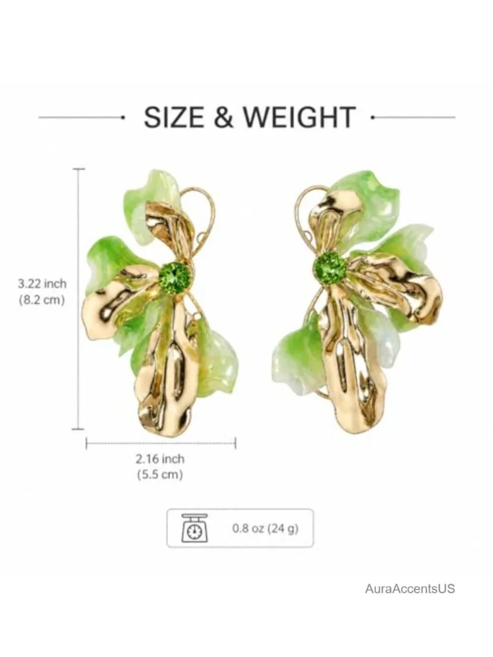 Vintage Y2K Statement Flower Dangle Drop Earrings for Women Gold Tone Alloy